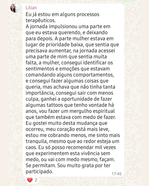 Depoimento real de Lilian