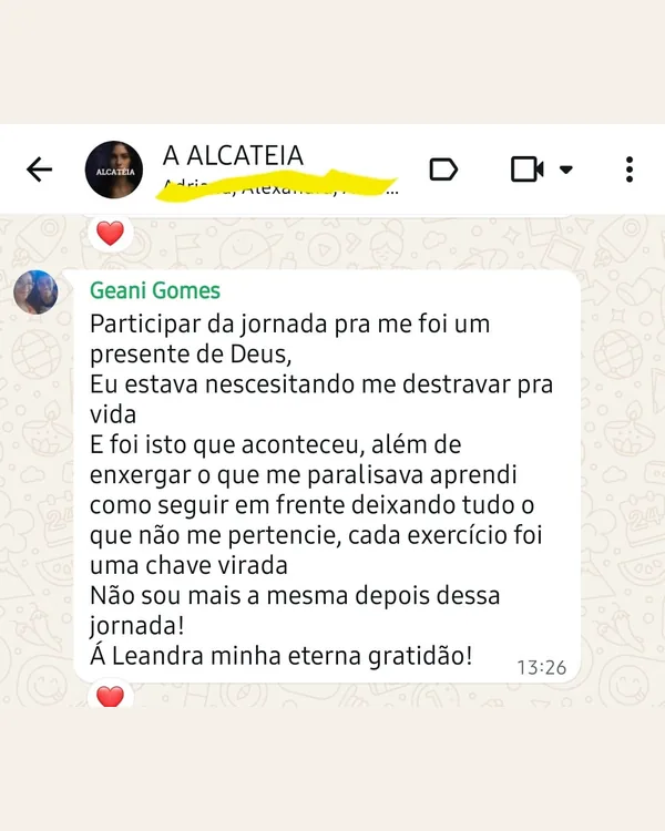 Depoimento real de Geane